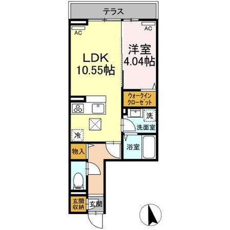 レクシア上野町Aの物件間取画像